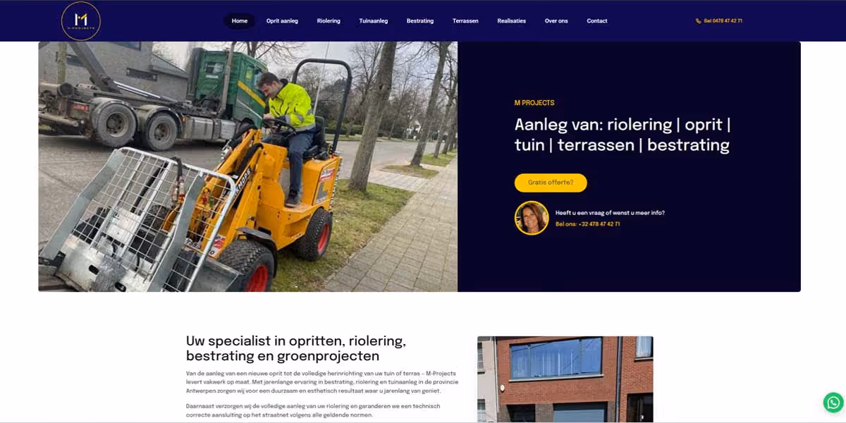 Websiteproject m-projects