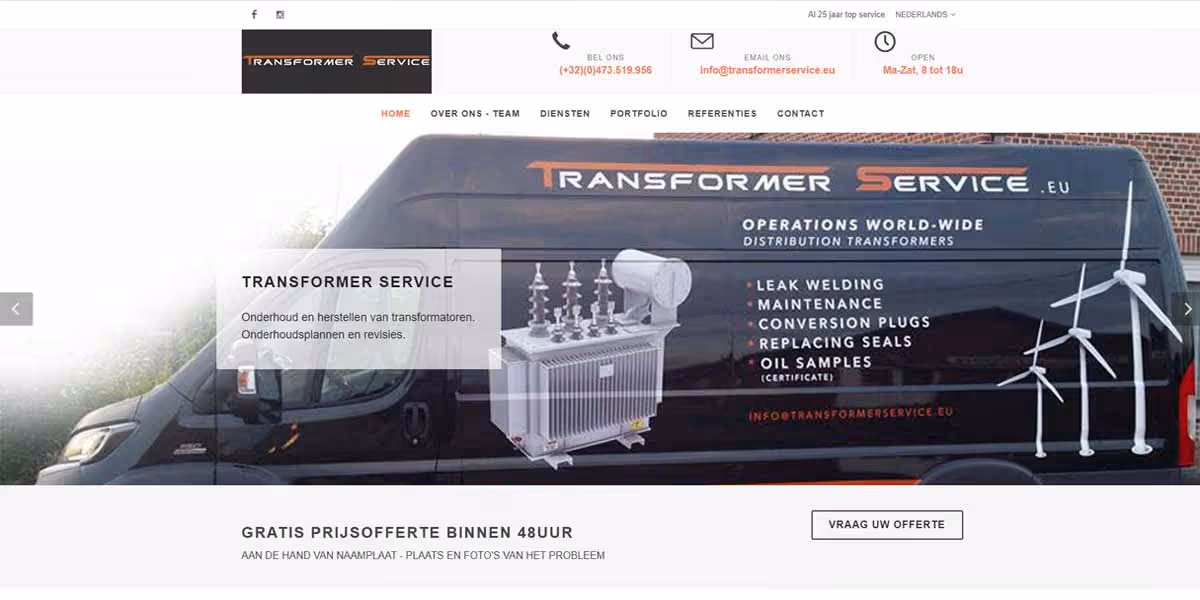 webdesign transformer service