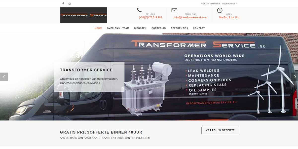 webdesign transformer service