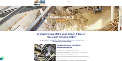 webdesign en seo Afbraakwerken-MEFD