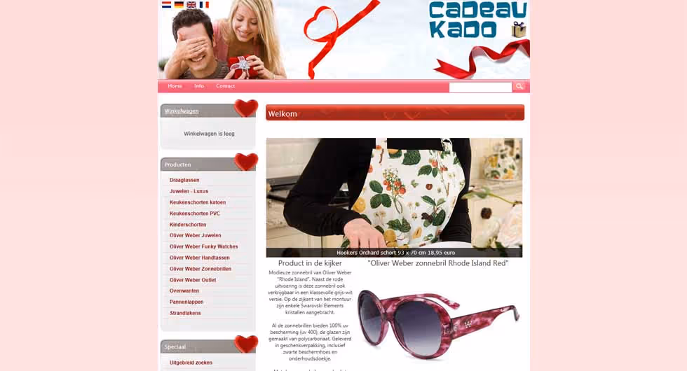 webdesign Cadoshop website webdesign Cadoshop