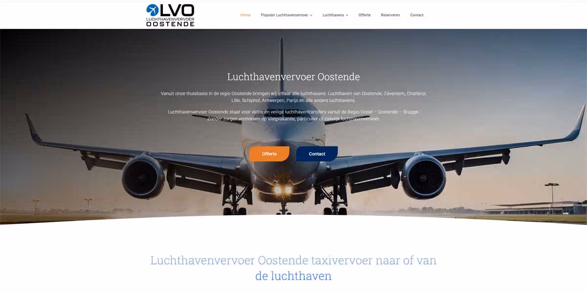 Websiteproject luchthavenvervoeroostende