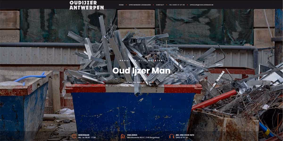 Websiteproject Oud Ijzer Man