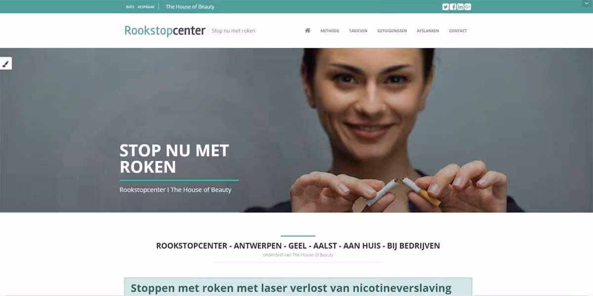 Websiteproject Rookstopcenter
