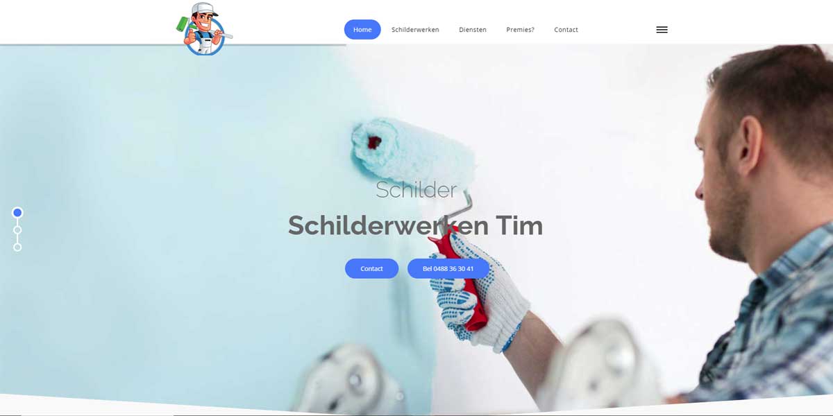 Websiteproject schilderwerken-tim