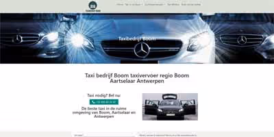 webdesign en seo taxibedrijf boom