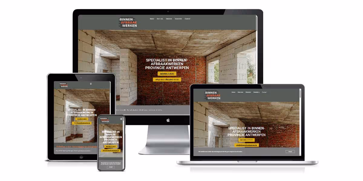 webdesign Binnen Afbraak Werken